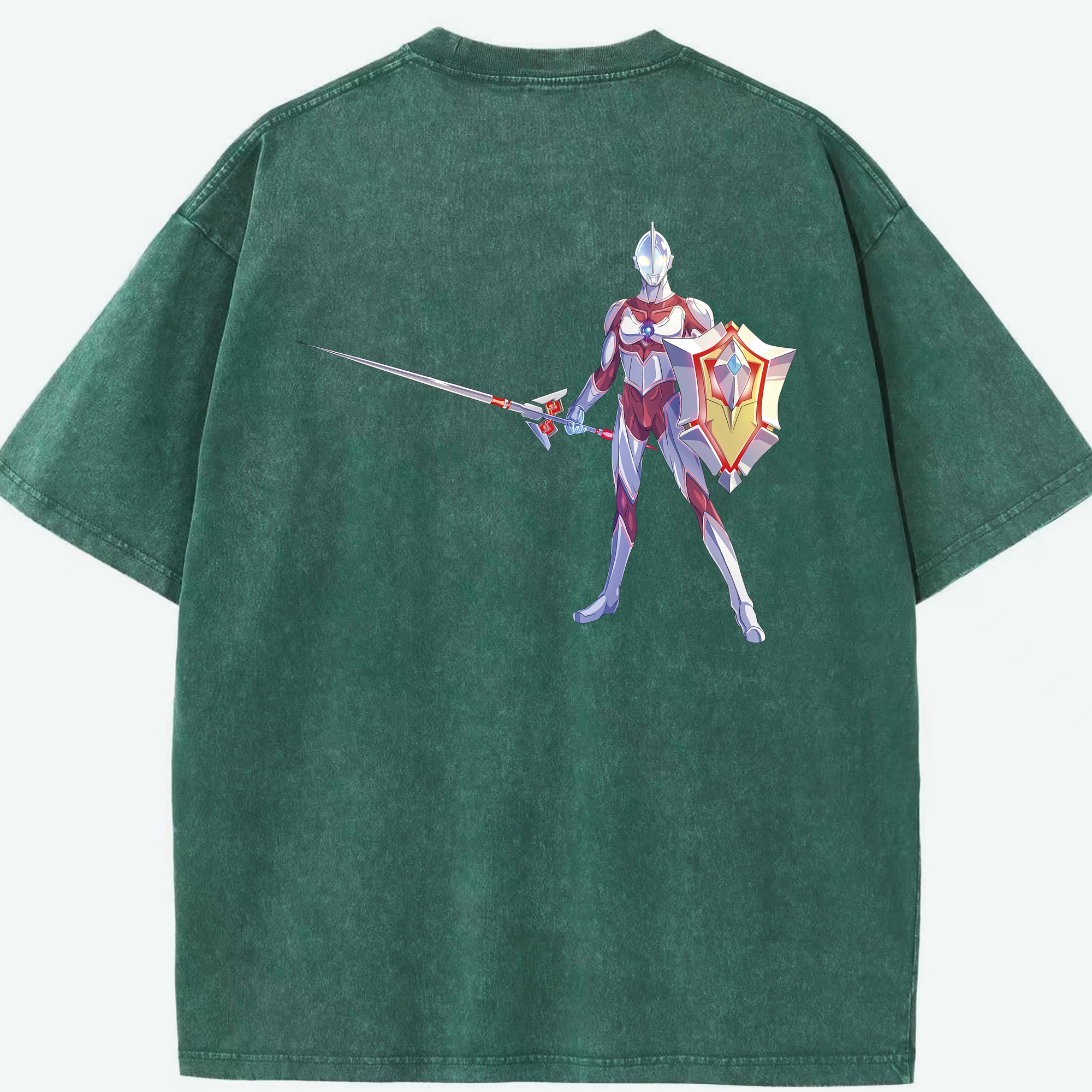 （画像用） ウルトラマン Ultraman 綿100% ヴィンテージ風 半袖Tシャツ（背面プリント）